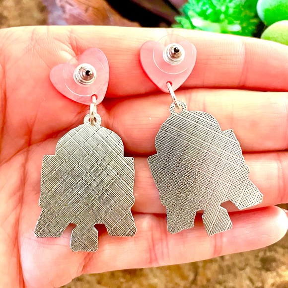 R2-D2 Dangle Earrings - Picture 3 of 8